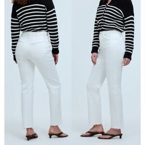 Madewell | NWT | The Tall Curvy Perfect Vintage Jean in Tile White | Sz 30T